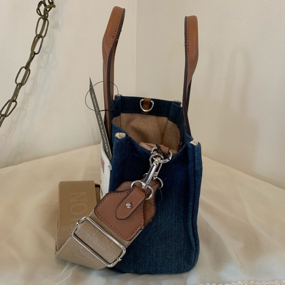 *NWT* True Religion Denim Mini Tote and Crossbody Strap - Picture 7 of 14
